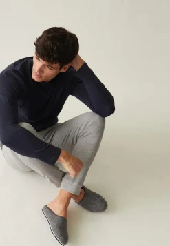 Le slip français Hauts De Pyjamas|Hauts De Pyjamas<Tee-shirt manches longues en coton-Jeannot Marine Bleu