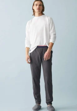 Le slip français Hauts De Pyjamas|Hauts De Pyjamas<Tee-shirt manches longues en coton-Jeannot Blanc