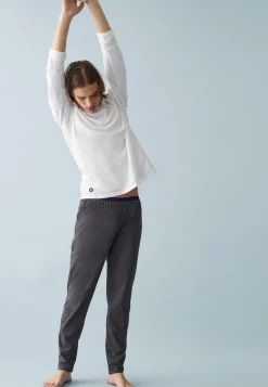 Le slip français Hauts De Pyjamas|Hauts De Pyjamas<Tee-shirt manches longues en coton-Jeannot Blanc