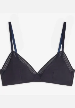 Le slip français Soutiens-Gorge<Triangle sans armature en lyocell-Justine Marine Bleu