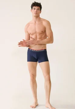 Le slip français Packs De Boxers|Sous-Vêtements De Sports<Trio de boxers de sport-Pack Trio Boxer Guillaume Marine Noir Blanc Bleu