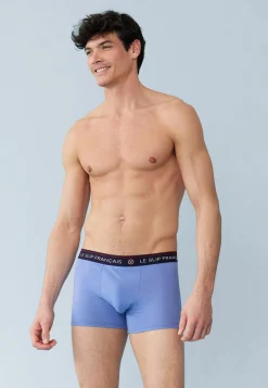 Le slip français Coffrets Cadeaux|Collection Cadeaux<Trio de boxers en coton-Coffret Trio Boxer Redoutable Marine Rouge Brodé Jean Bleu