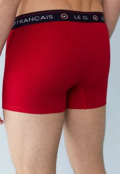 Le slip français Collection Cadeaux|Packs De Boxers<Trio de boxers en coton-Pack Trio Boxer Redoutable Marine Blanc Rouge Bleu