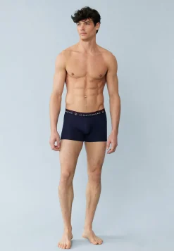 Le slip français Collection Cadeaux|Packs De Boxers<Trio de boxers en coton-Pack Trio Boxer Redoutable Marine Bleu