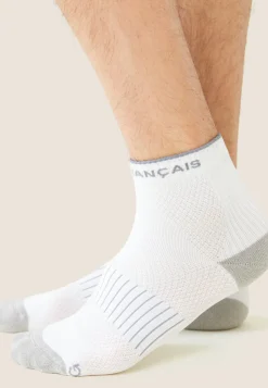 Le slip français Chaussettes De Sport|Chaussettes De Sport<Trio de chaussettes courtes en polyamide-Pack Chaussettes Gaetan Marine Noir Blanc