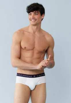 Le slip français Packs De Slips|Packs Sous-Vêtements<Trio de slips en coton-Pack Trio Slip Intrépide Marine Blanc Rouge Bleu