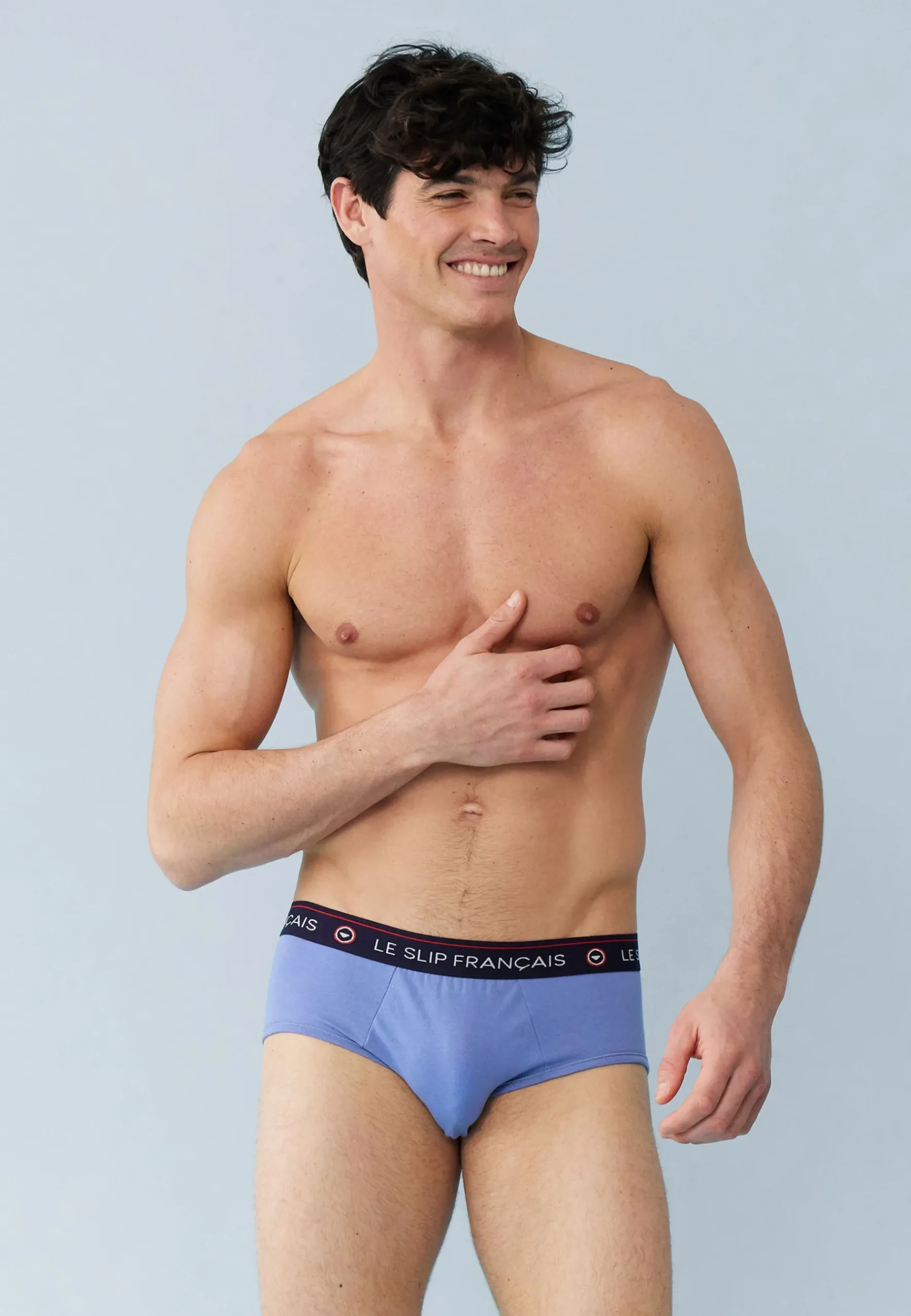 Le slip français Collection Cadeaux|Packs De Slips<Trio de slips en coton-Pack Trio Slip Intrépide Marine Noir Jean Bleu