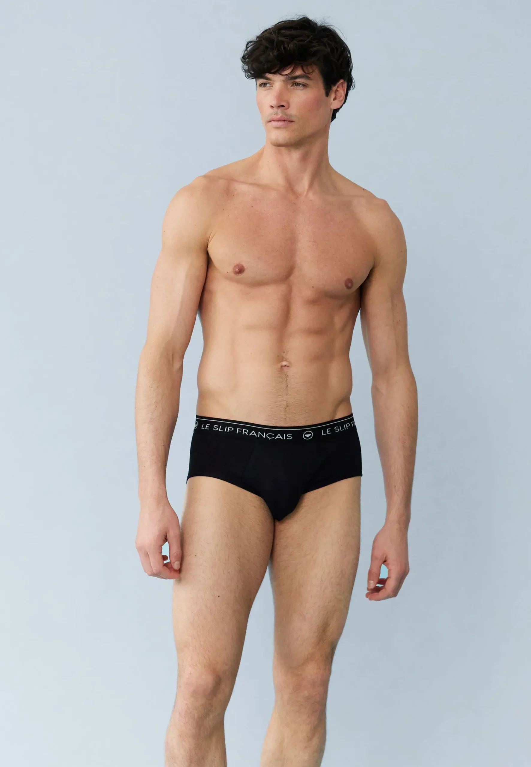 Le slip français Collection Cadeaux|Packs De Slips<Trio de slips en coton-Pack Trio Slip Intrépide Marine Noir Jean Bleu