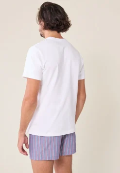 Le slip français Hauts<T-shirt col rond en coton milano-Renaud Blanc