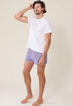 Le slip français Hauts<T-shirt col rond en coton milano-Renaud Blanc