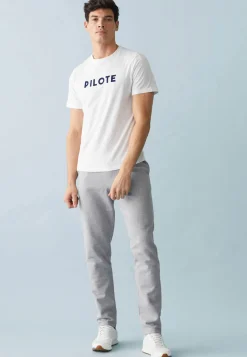 Le slip français Hauts<T-shirt col rond en coton-Jean-F Blanc