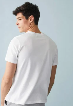 Le slip français Hauts<T-shirt col rond en coton-Jean-F Blanc