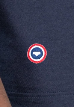 Le slip français Hauts<T-shirt col rond en coton-Jean-F Copilote Bleu