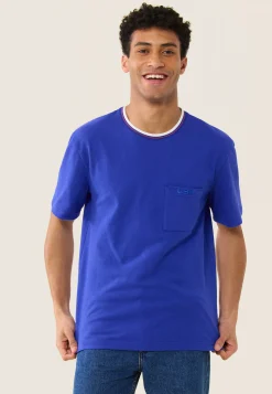 Le slip français Hauts<T-shirt en piqué en coton-Noa Éblouissant Bleu