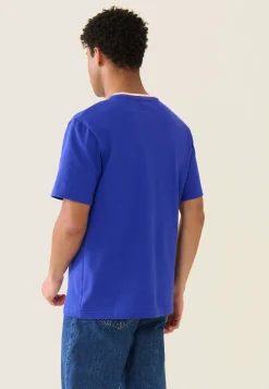 Le slip français Hauts<T-shirt en piqué en coton-Noa Éblouissant Bleu