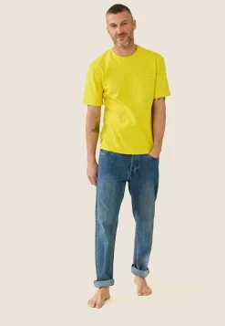 Le slip français Hauts<T-shirt Homme en coton-Sasha Soleil Jaune