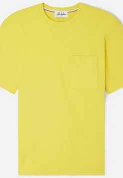 Le slip français Hauts<T-shirt Homme en coton-Sasha Soleil Jaune