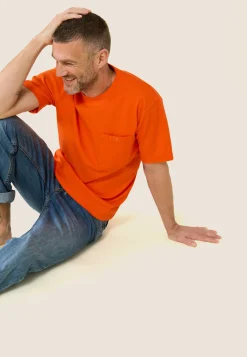 Le slip français Hauts<T-shirt Homme en coton-Sasha Tango Orange