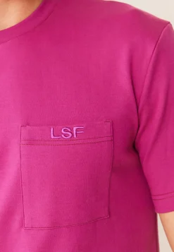 Le slip français Hauts<T-shirt Homme en coton-Sasha Betterave Rose