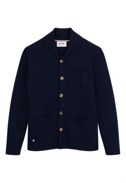 Le slip français Hauts|Vestes & Chemises<Veste en maille-Eloi Marine Bleu